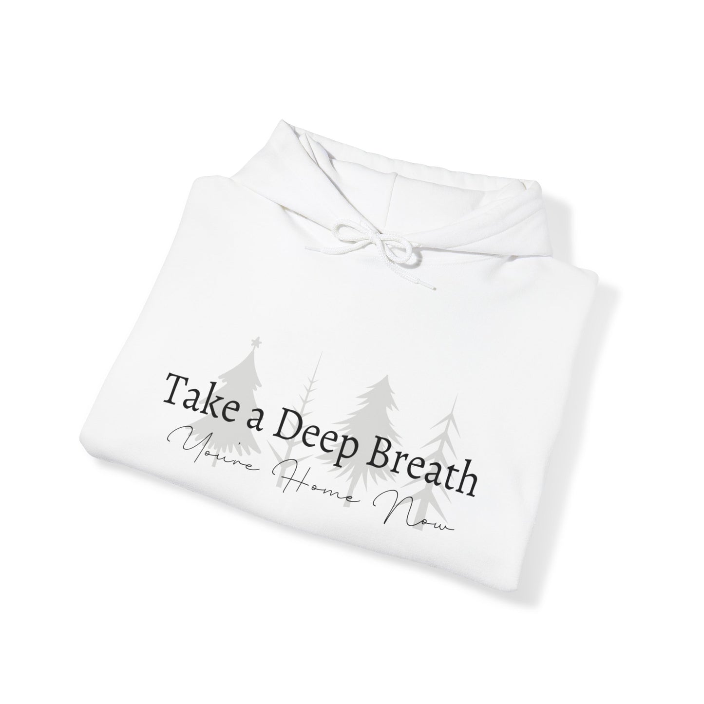 Take a Deep Breath, You're Home Now Hooded Sweatshirt