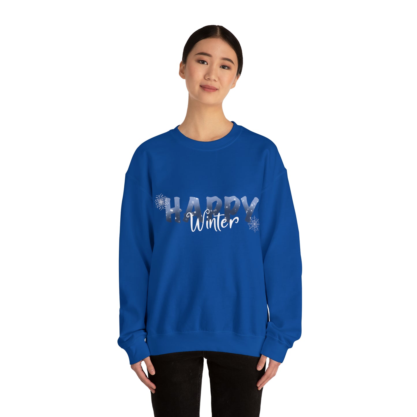 Happy Winter Unisex Heavy Blend™ Crewneck Sweatshirt