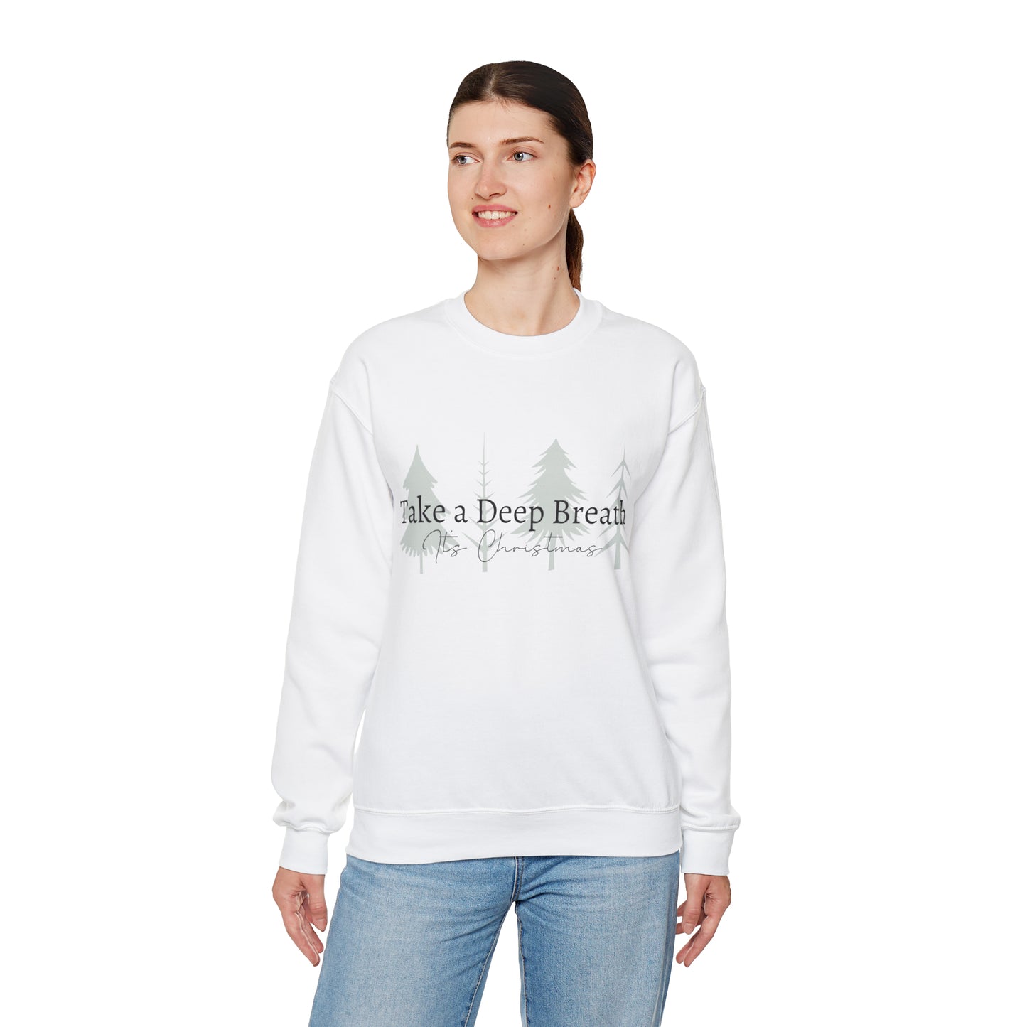 Take a Deep Breath its Christmas - Unisex Heavy Blend™ Crewneck Sweatshirt