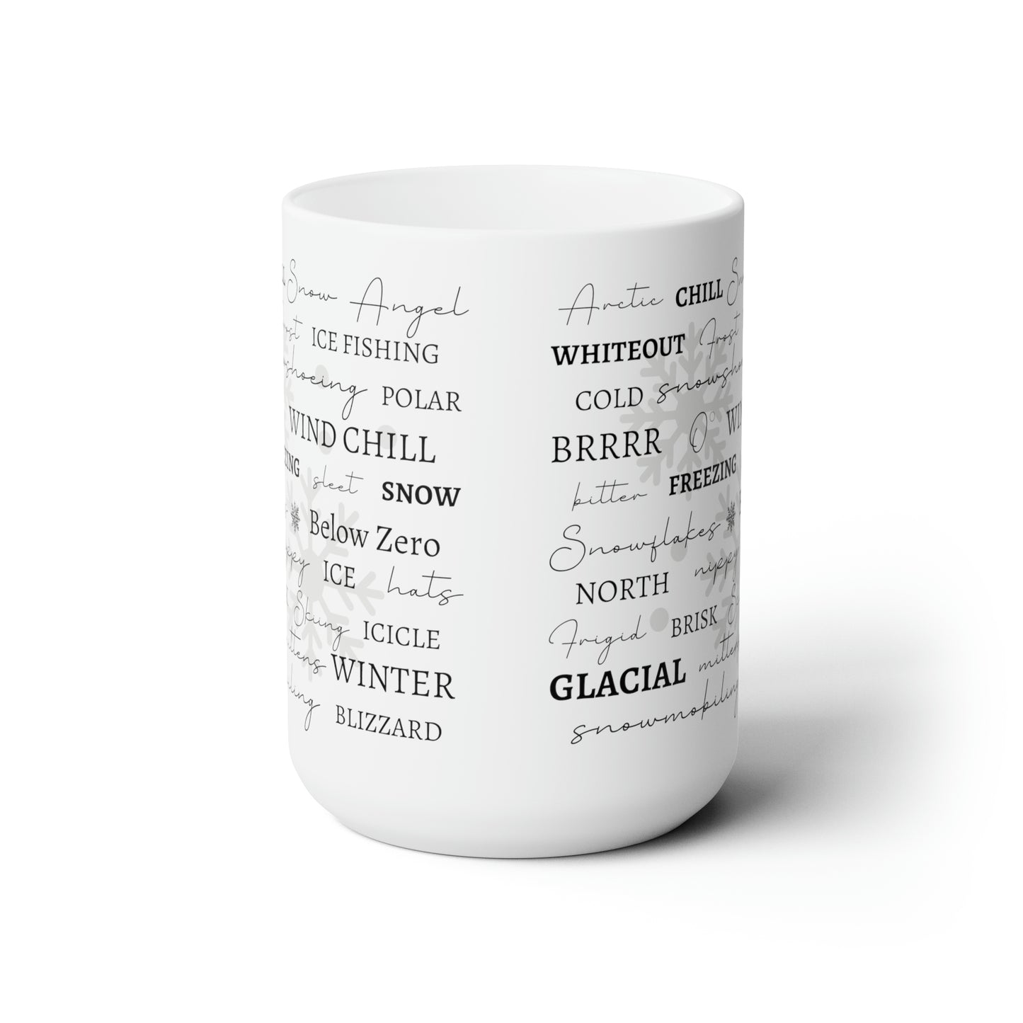 Winter Words Ceramic Mug 15oz