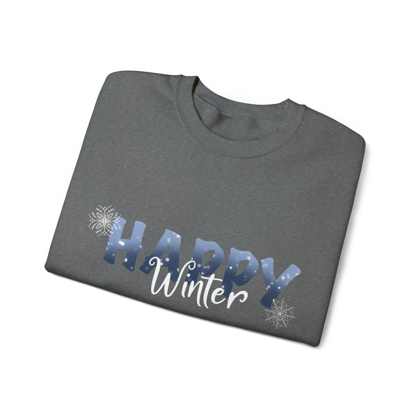 Happy Winter Unisex Heavy Blend™ Crewneck Sweatshirt