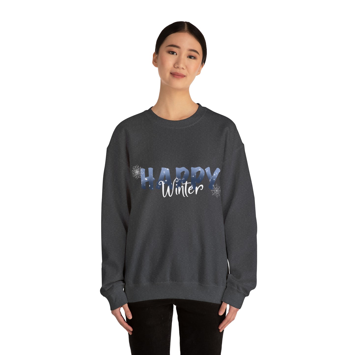 Happy Winter Unisex Heavy Blend™ Crewneck Sweatshirt