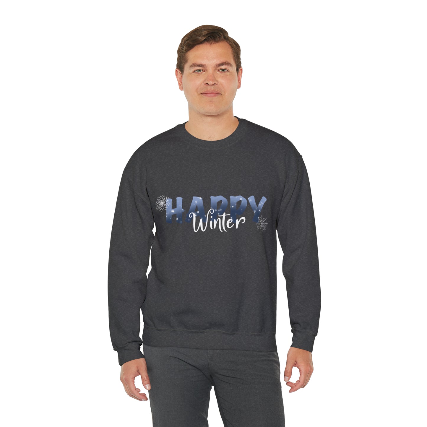 Happy Winter Unisex Heavy Blend™ Crewneck Sweatshirt