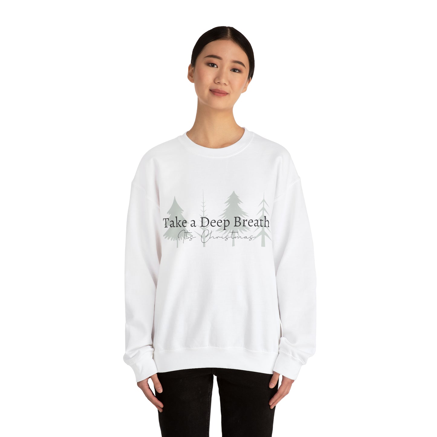 Take a Deep Breath its Christmas - Unisex Heavy Blend™ Crewneck Sweatshirt