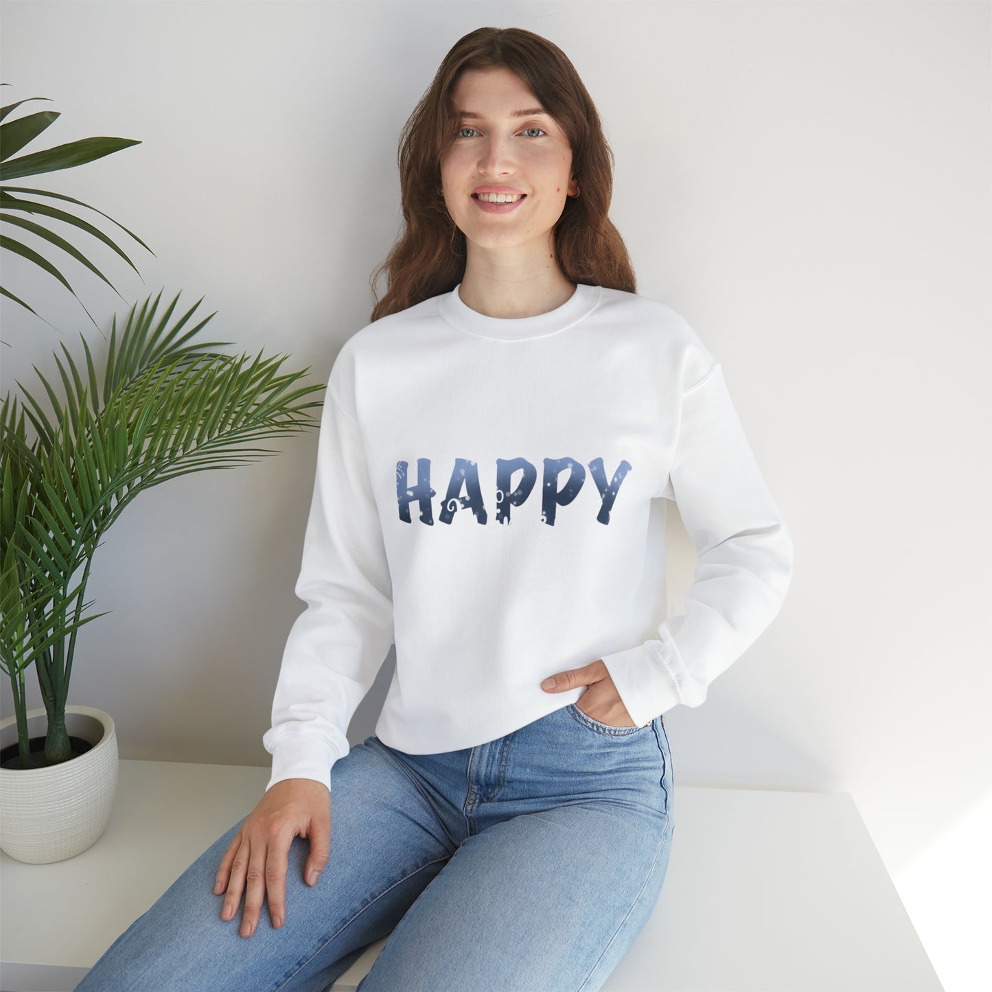 Happy Winter Unisex Heavy Blend™ Crewneck Sweatshirt