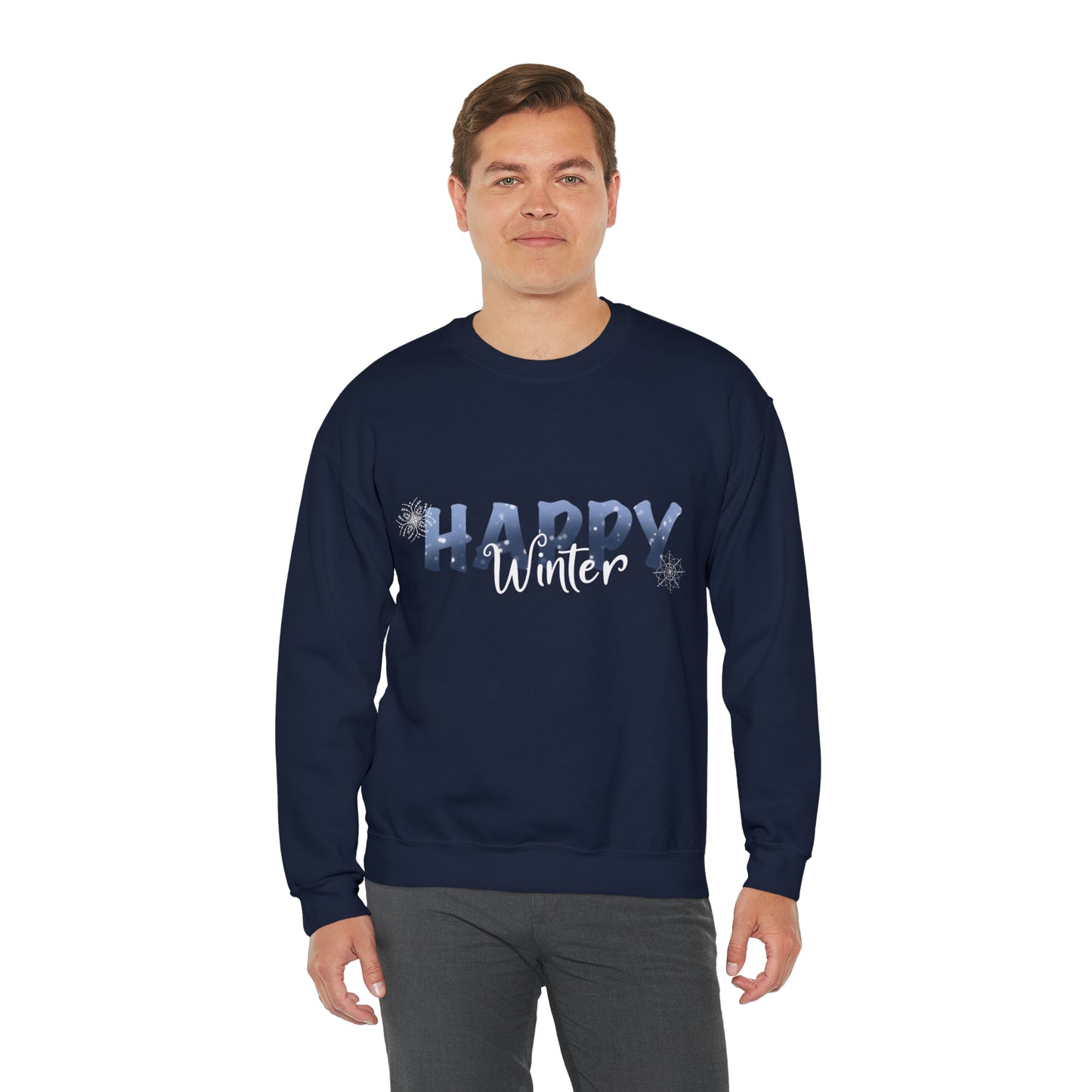 Happy Winter Unisex Heavy Blend™ Crewneck Sweatshirt