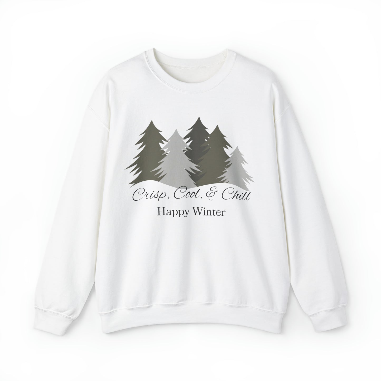 Crisp Cool & Chill Winter Unisex Heavy Blend™ Crewneck Sweatshirt