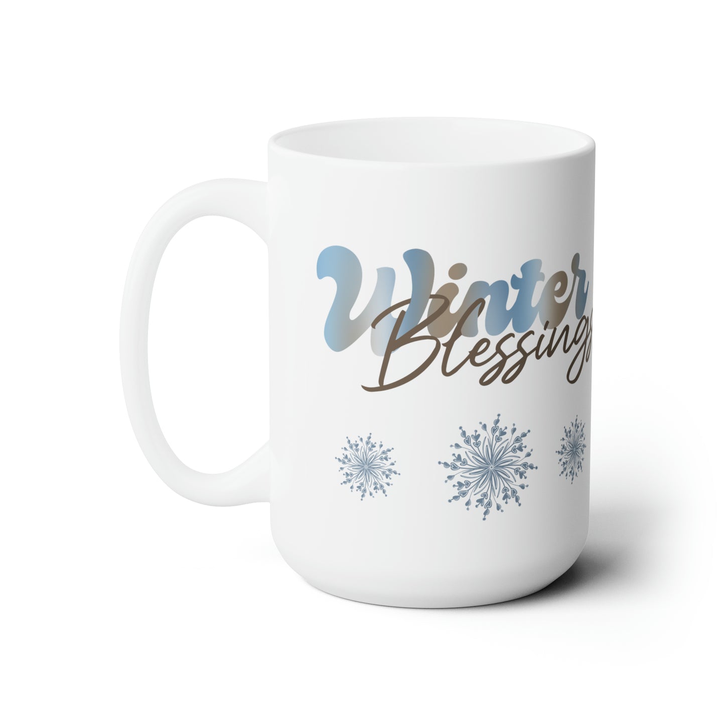 Winter Blessings Ceramic Mug 15oz