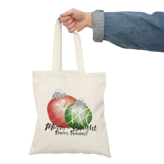 Merry and Bright Christmas Tote