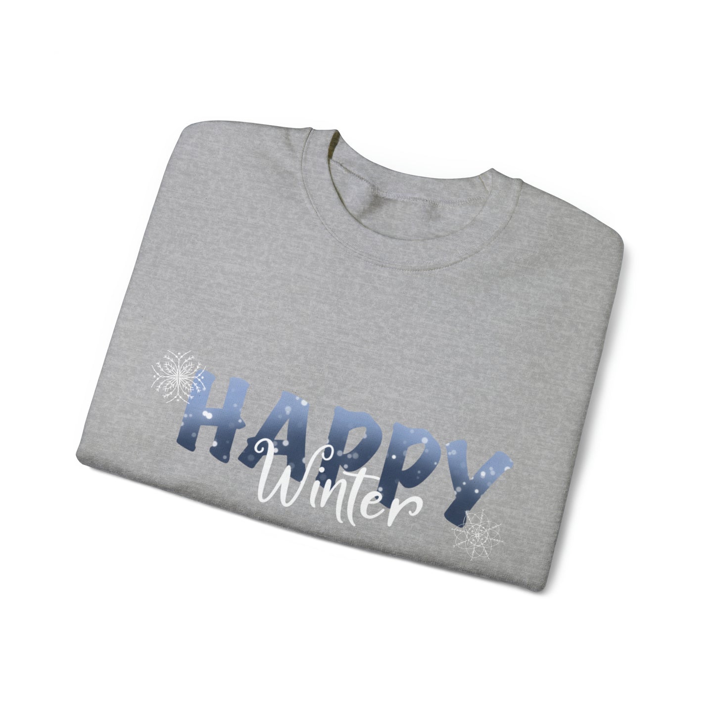 Happy Winter Unisex Heavy Blend™ Crewneck Sweatshirt