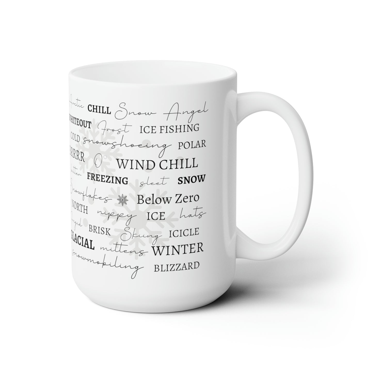 Winter Words Ceramic Mug 15oz