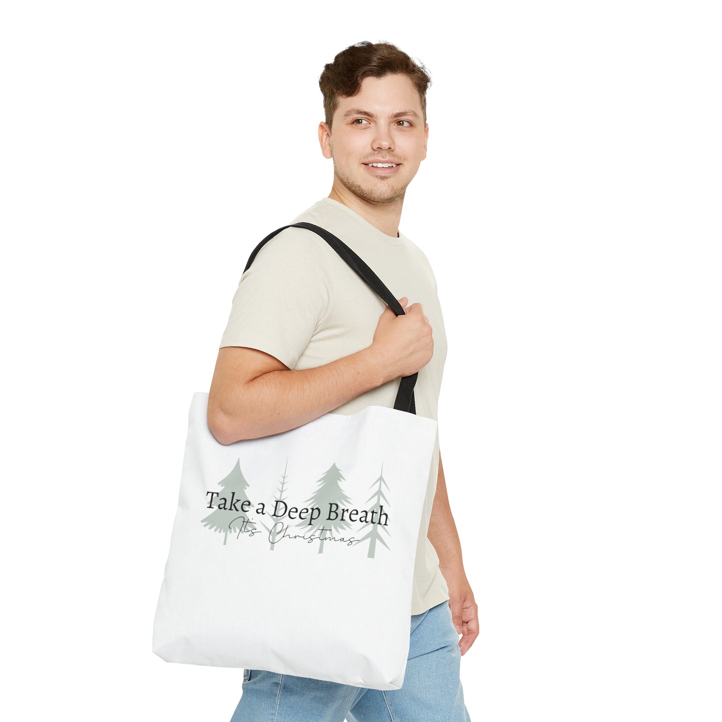 Take a Deep Breath, It's Christmas Tote Bag (AOP)