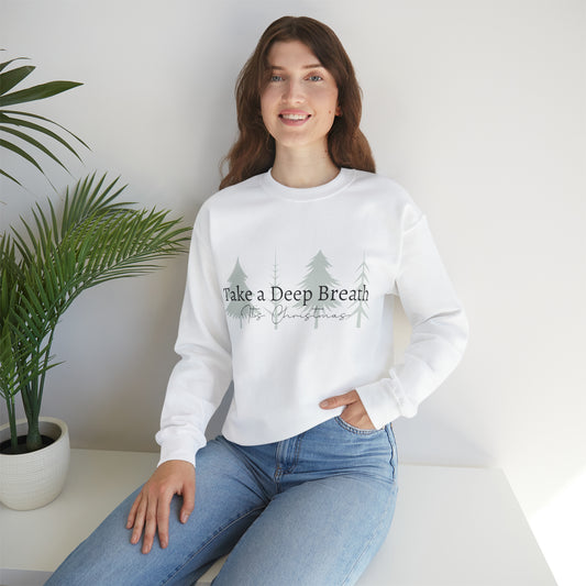 Take a Deep Breath its Christmas - Unisex Heavy Blend™ Crewneck Sweatshirt