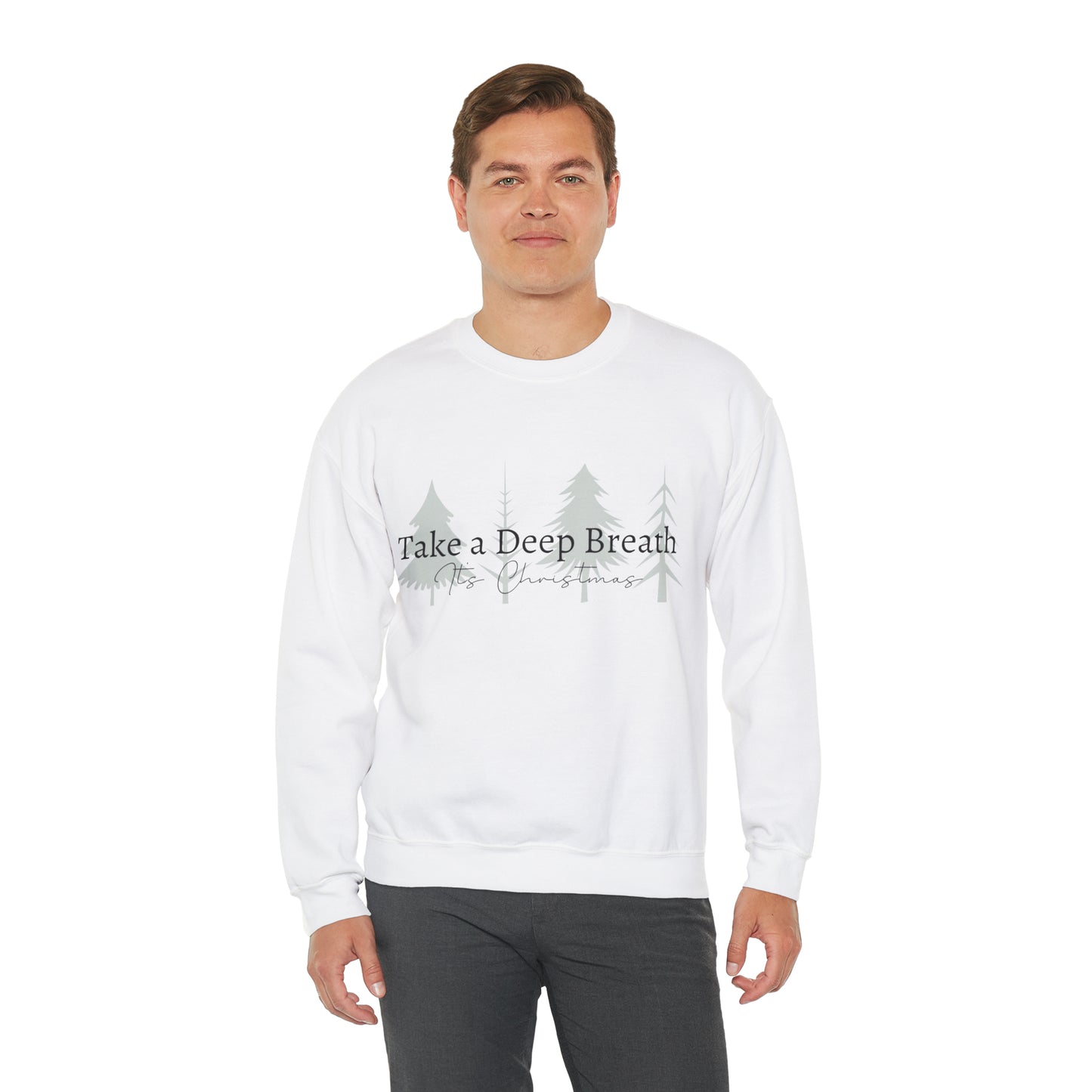 Take a Deep Breath its Christmas - Unisex Heavy Blend™ Crewneck Sweatshirt