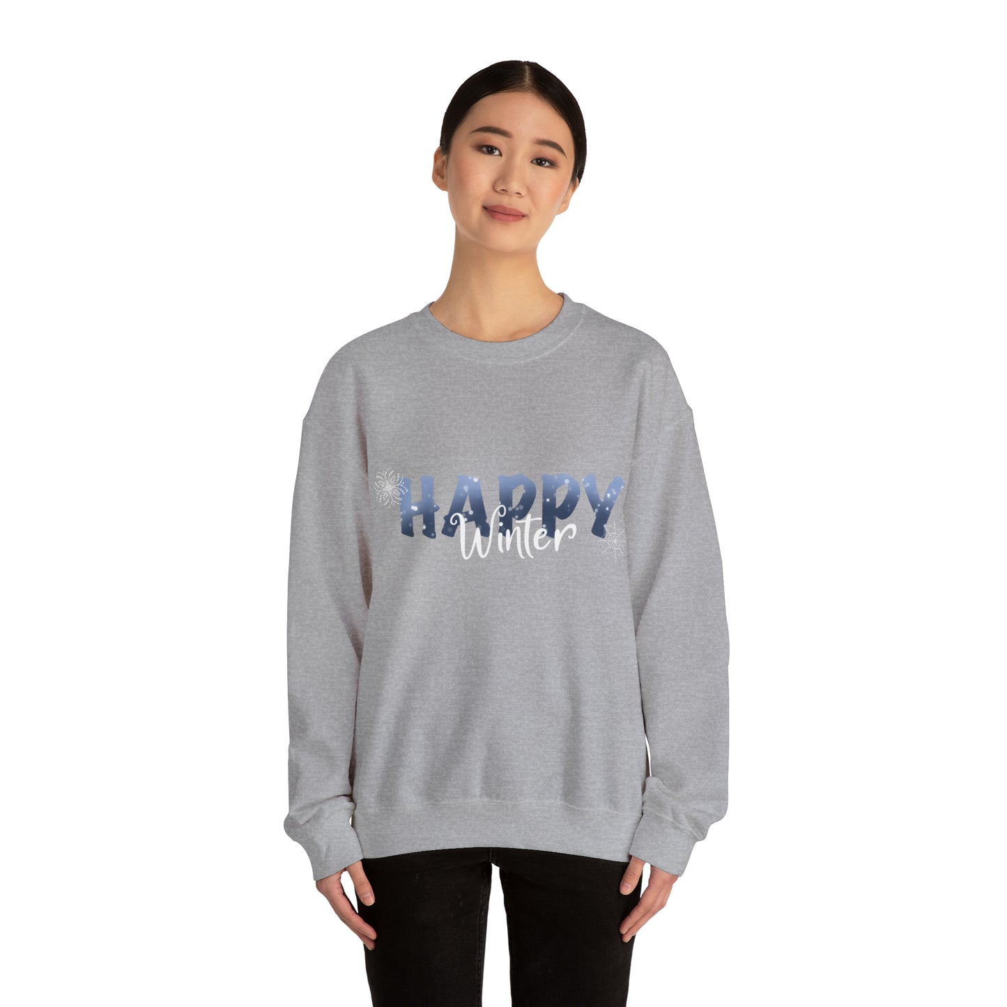 Happy Winter Unisex Heavy Blend™ Crewneck Sweatshirt