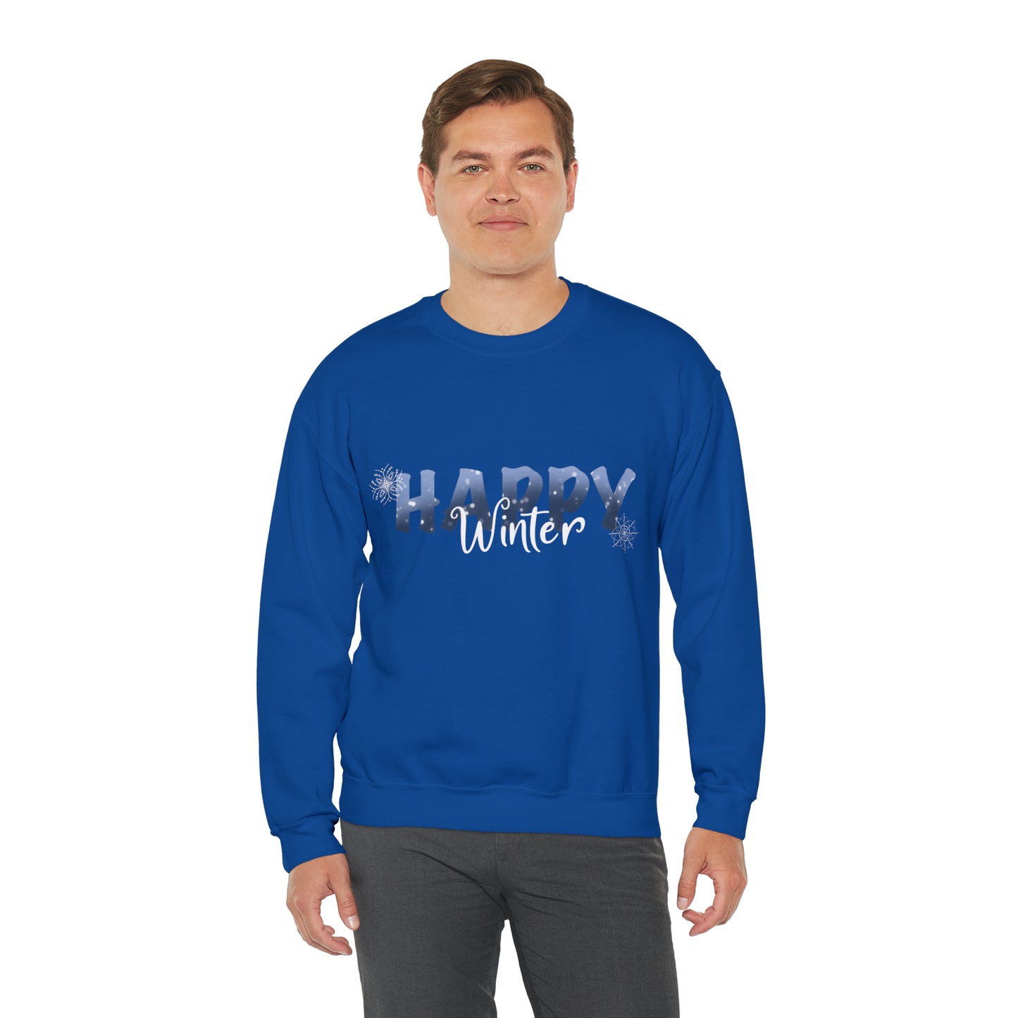 Happy Winter Unisex Heavy Blend™ Crewneck Sweatshirt