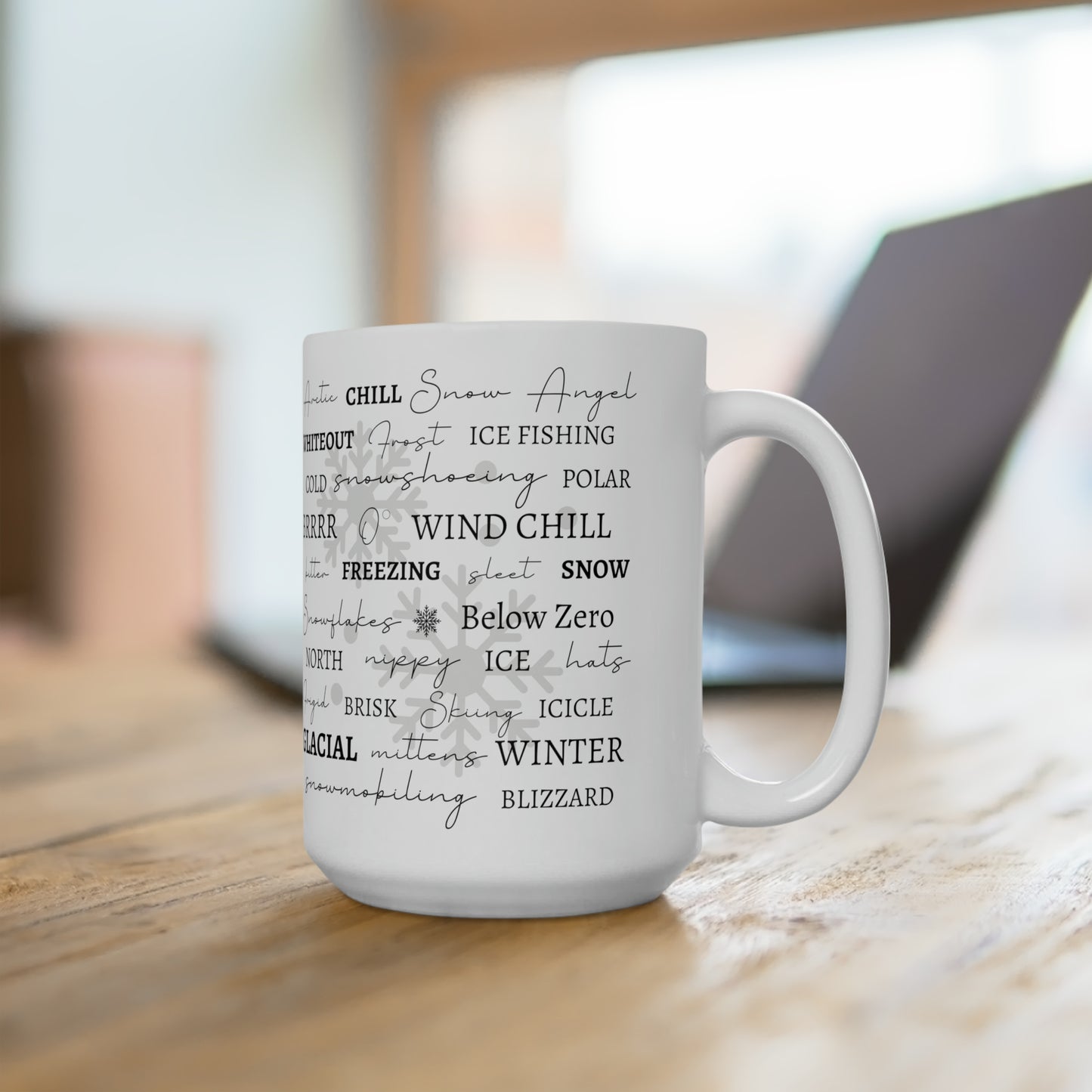 Winter Words Ceramic Mug 15oz